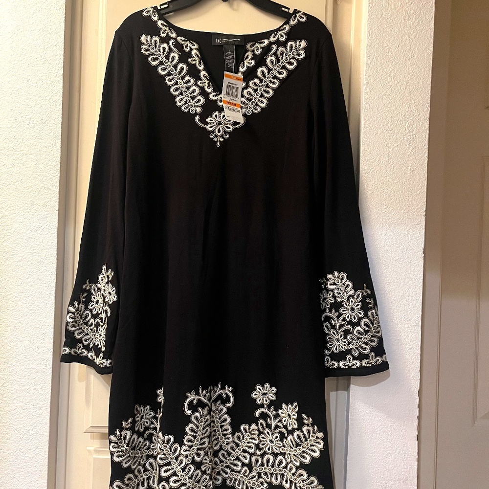 Inc International Concepts black dress NWT